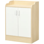 Shoe Cabinet W/ 3 Shelves For 9 Pairs Of Shoes Space Saving