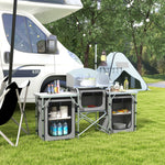 Folding Camping Kitchen Portable Aluminium Camping Table