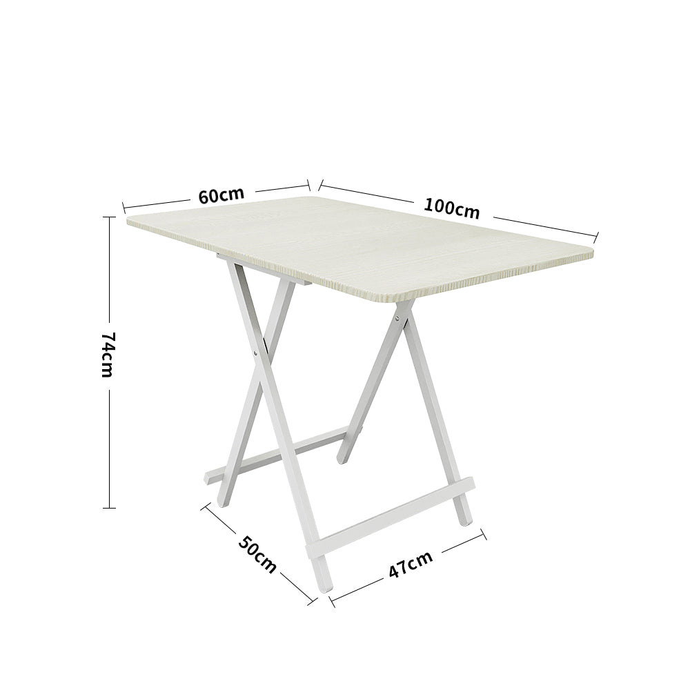 Folding Wooden Dining Table | 60cm x 100cm | White