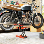 HOMCOM 500 Kg Motorcycle Scissor Lift Jack, Steel Motorbike Lifting Stand