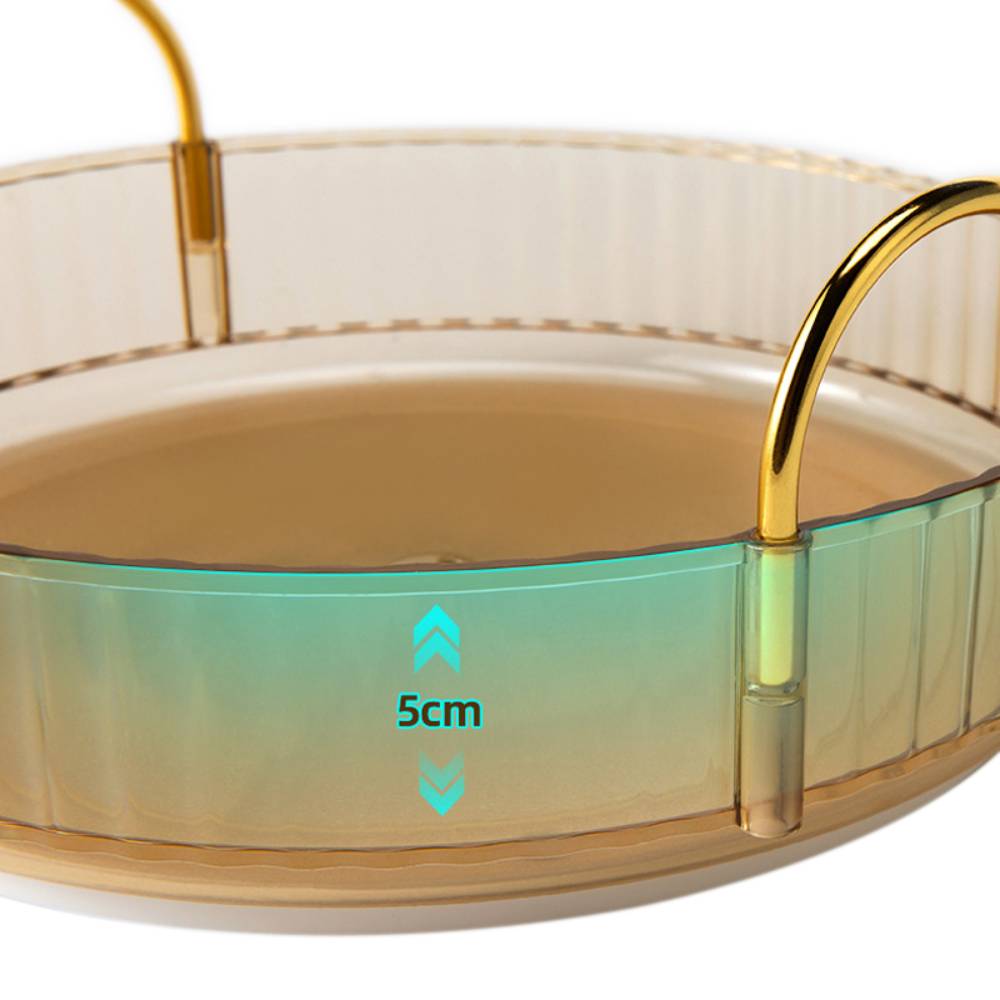 Round Rotating Organizer For Cosmetics And Skincare