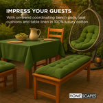 Luxury Garden Round Egg Chair Swing Cushion, 80 X 120 Cm | One Size | Green