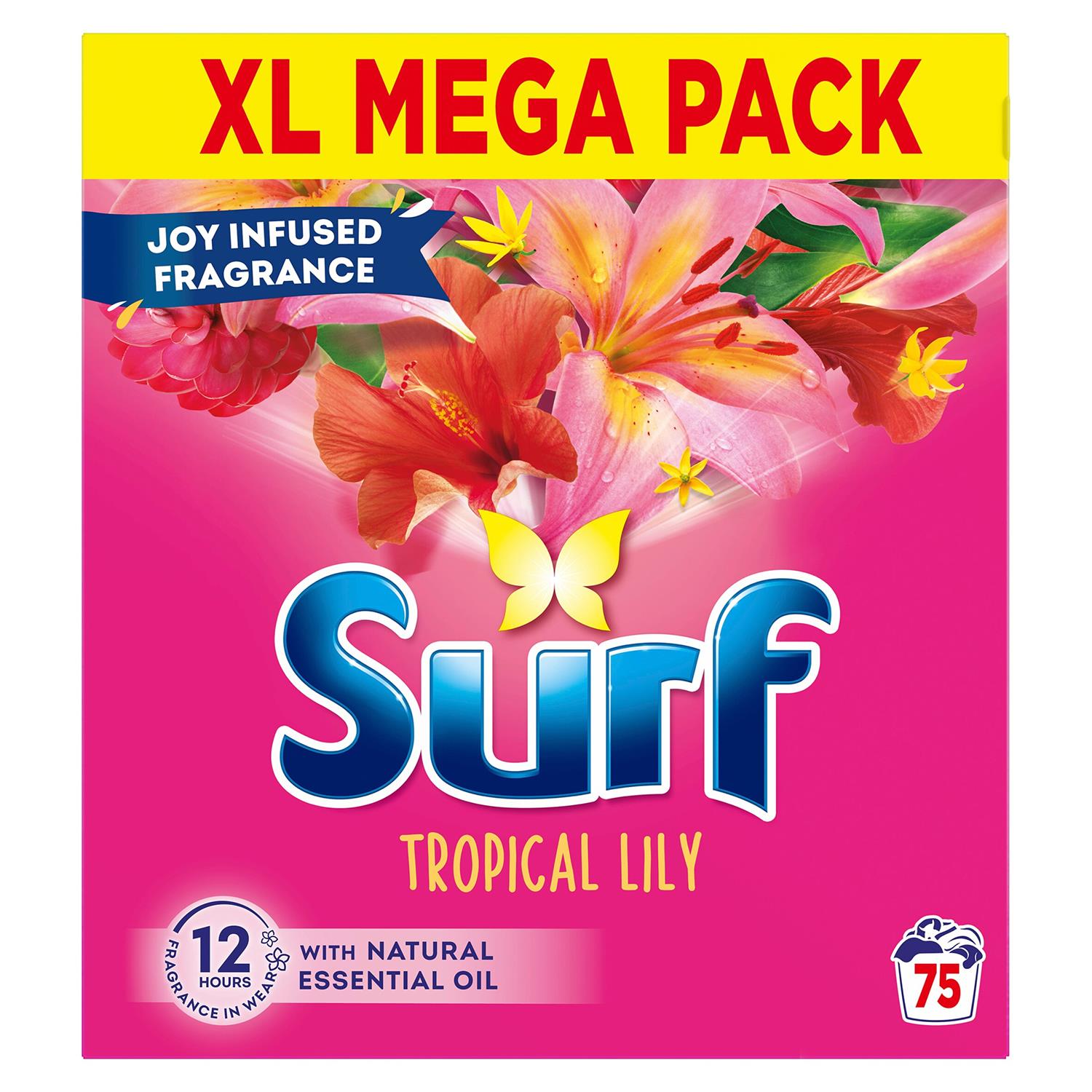 Xl Mega Pack Tropical Lily Laundry Washing Powder 75 Washes, 3.75 Kg