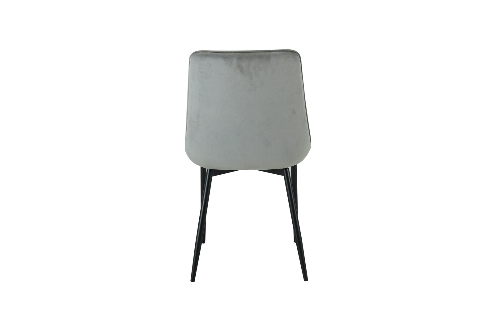 Amelia Velvet Comfort Dining Chairs | One Size | Grey