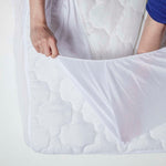 Luxury Triple Fill Mattress Protector | Small Double | White