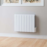 8 Fins 1200 W White Electric Oil Filled Radiator Space Heater With Led Screen