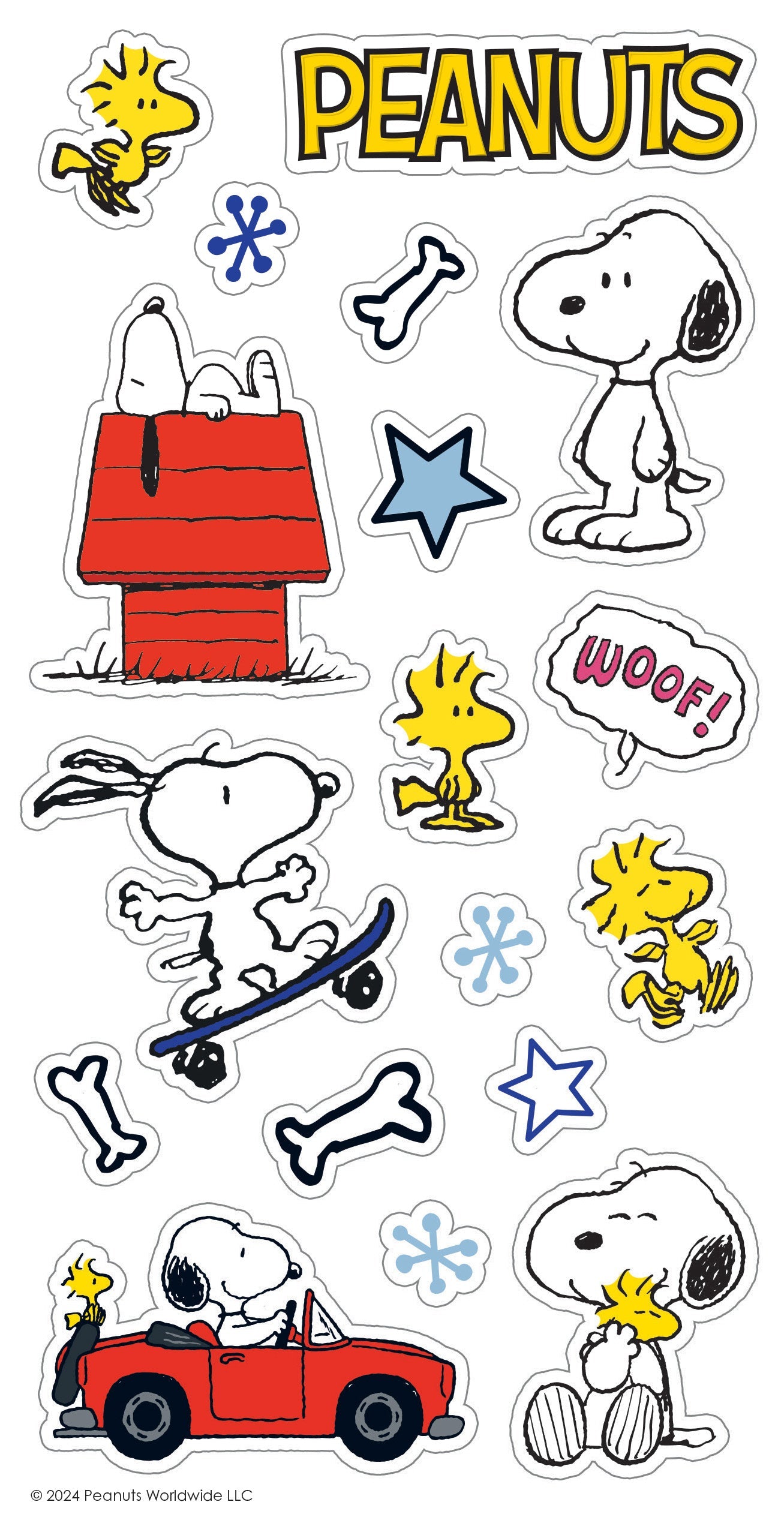 Snoopy Sticker Birthday Card Official Product