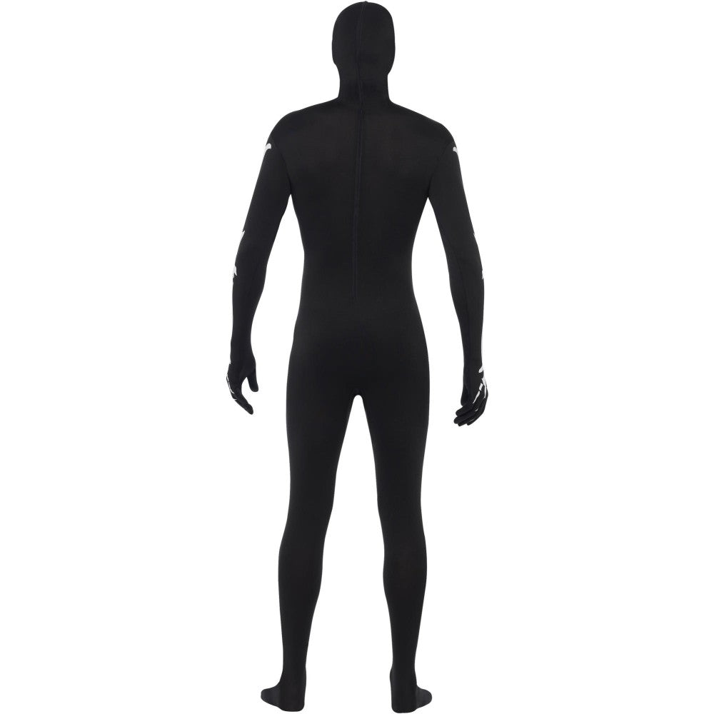 Skeleton Second Skin Costume, Black | Small