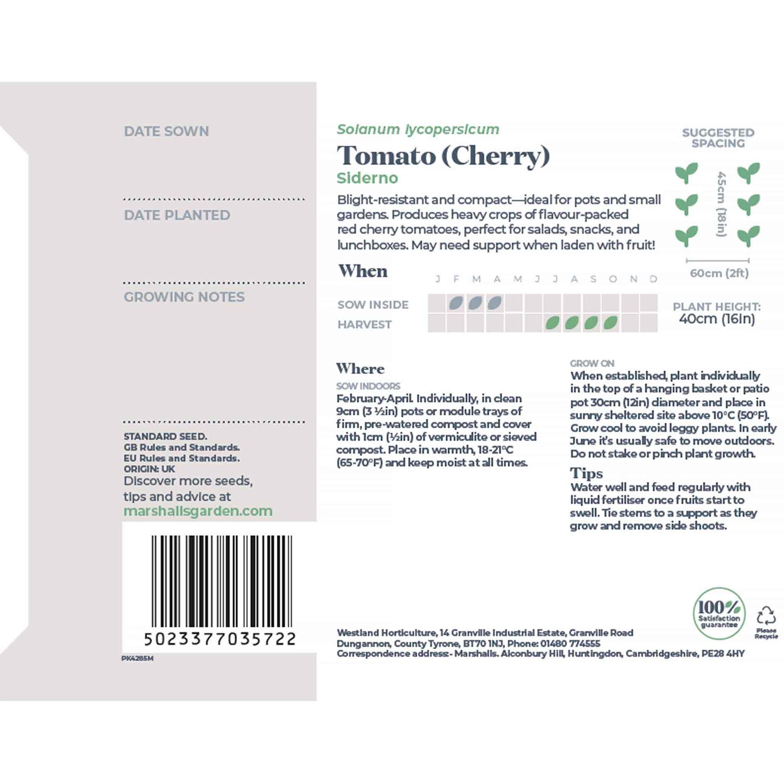 Tomato 'siderno' Seeds | 10 Seeds