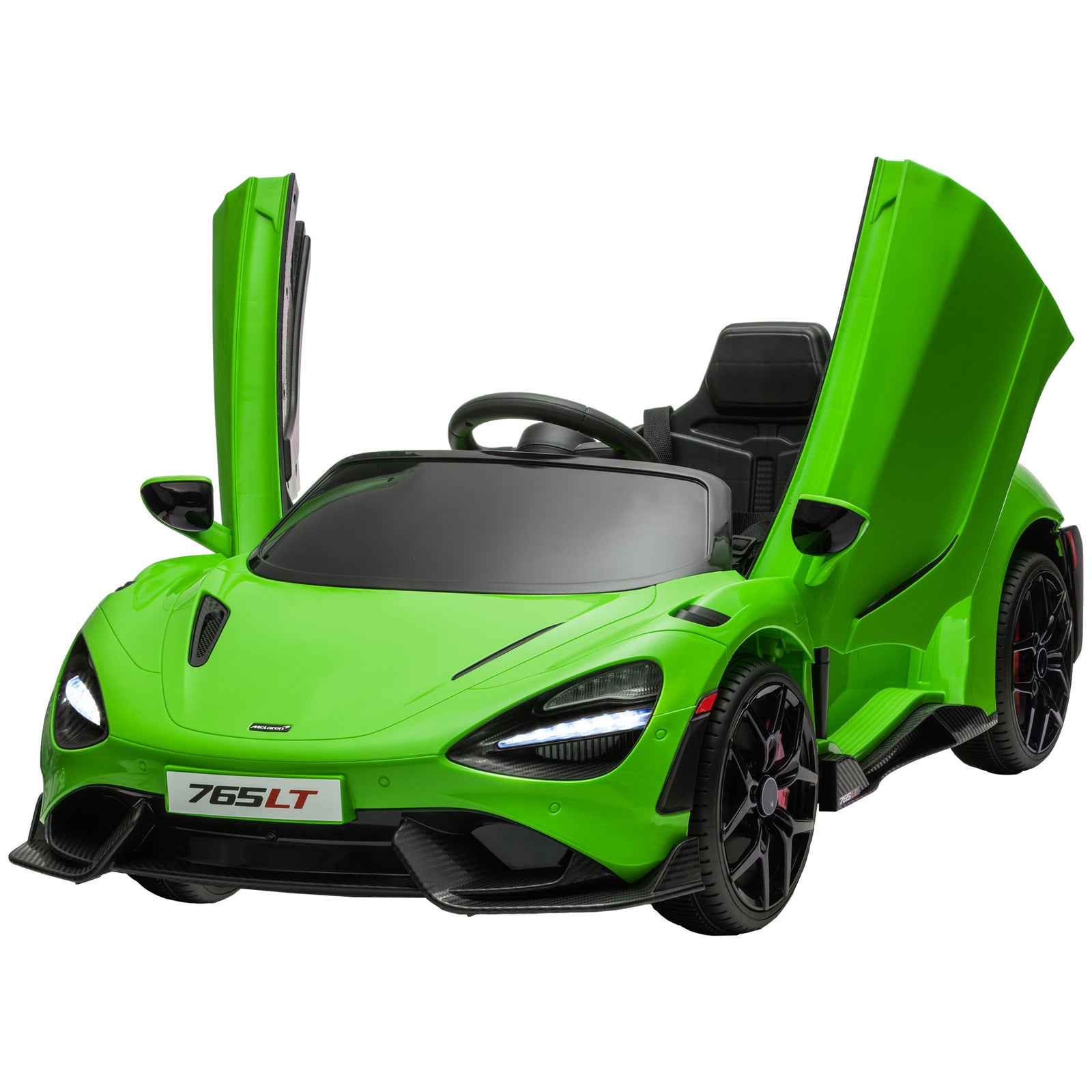 Mclaren 765lt Licensed 12v Kids Ride On Car W/ Mp3 Music | Green