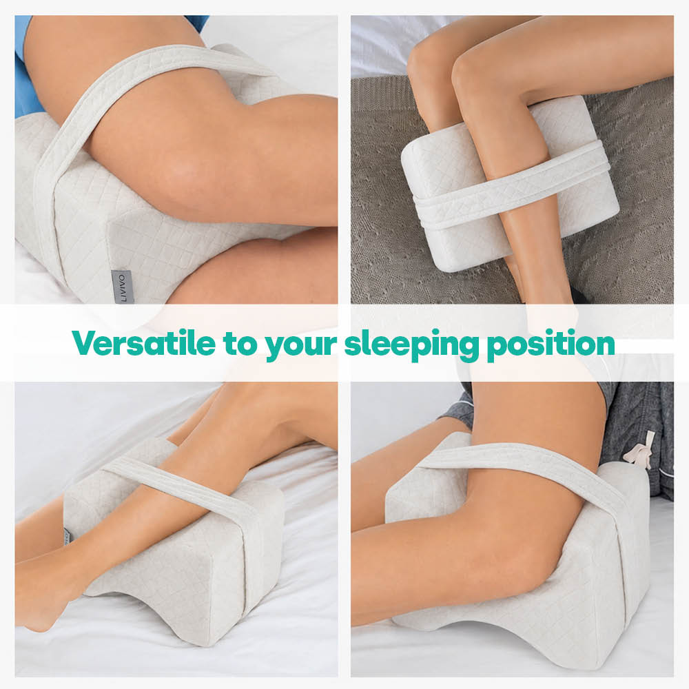 Orthopaedic Leg Pillow With Strap Fleece | One Size | White