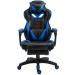 Gaming Chair Reclining W/ Footrest | Blue