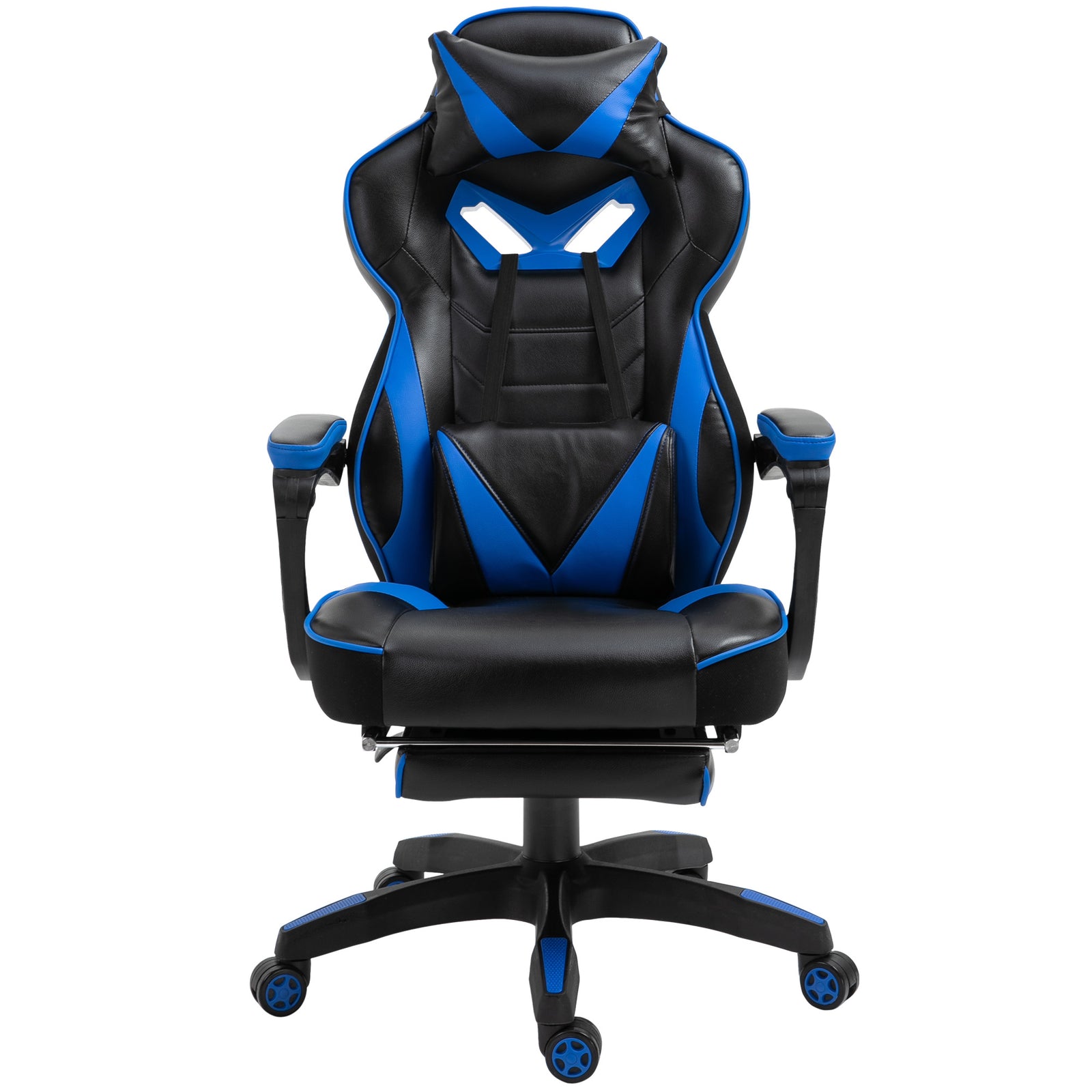 Gaming Chair Reclining W/ Footrest | Blue