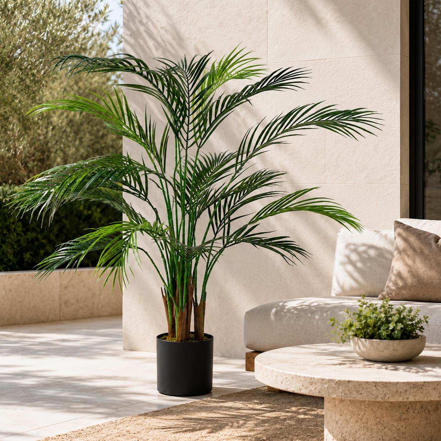 125cm Artificial Areca Palm Tree Uv Resistant Outdoor