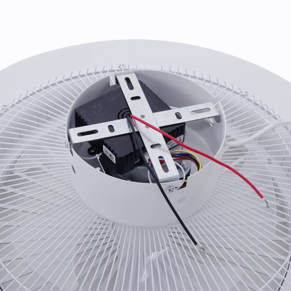 55cm Ceiling Fan With 5 Acrylic Blades & Dimmable Led Light Adjustable Speed Quiet Fan With Remote Control | White