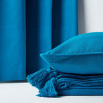 Cotton Rajput Ribbed Throw | 150cm x 200cm | Teal