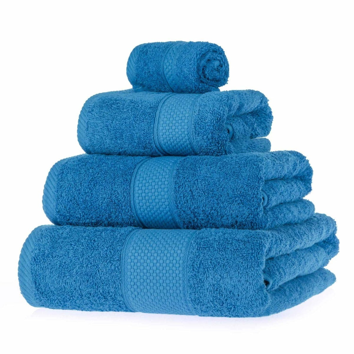Turkish Cotton 500gsm Towel | Set-of-4 | Cobalt Blue