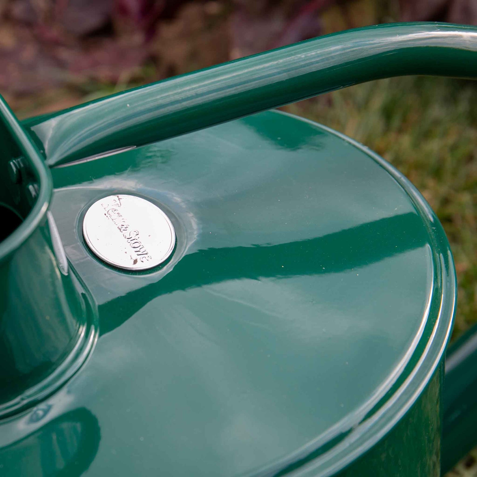 Long Reach Galvanised Metal Watering Can | Forest Green
