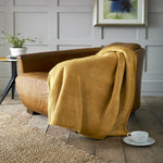 Snuggle Touch Microfibre Supersoft Fleece Throw | 140cm x 180cm | Mustard