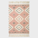 Pali Pink Kilim Wool Rug | 120cm x 180cm | Pink