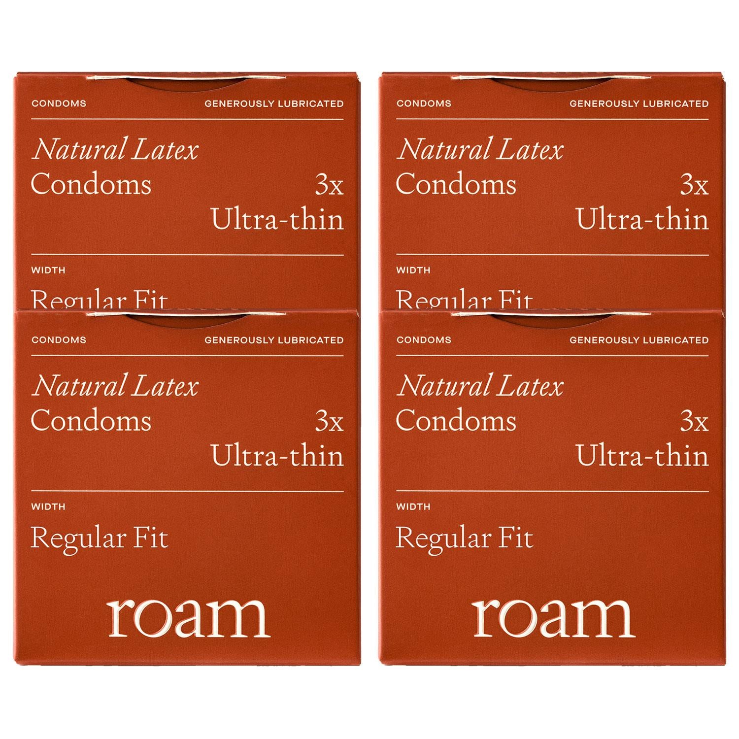 12 Pack Ultra-thin Condoms For Safer Sex & Contraception Regular Fit