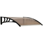 Outdoor Window Door Canopy, Uv Resistant | Medium | Brown