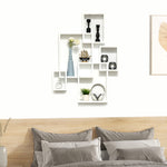 Floating Shelves, Interlocking Cube Shelves For Decoration | One Size | White