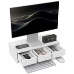 Monitor Stand Riser With 3 Drawers For Laptop, Computer