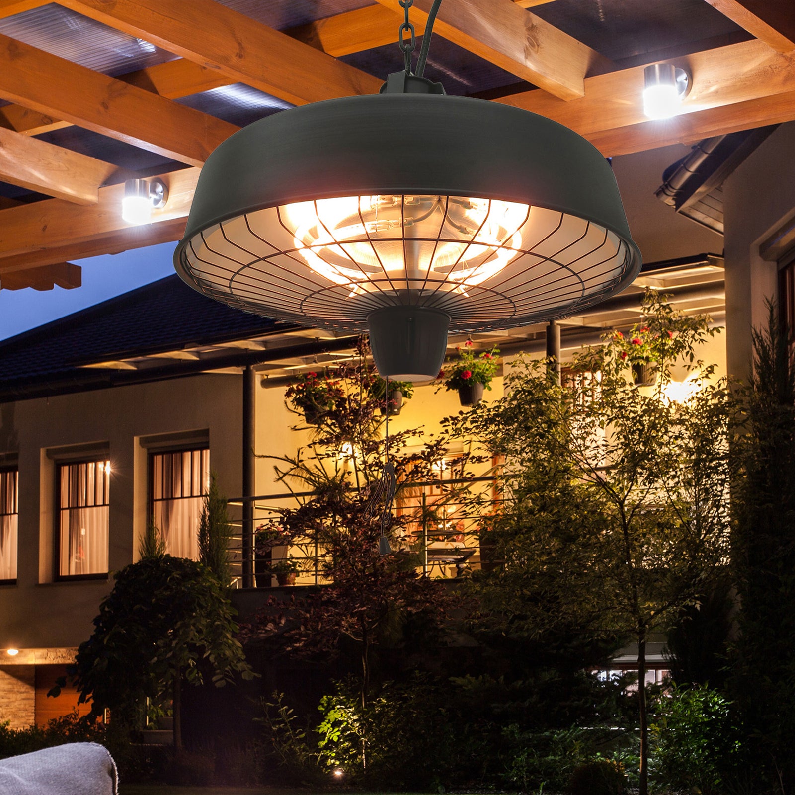 Garden Ceiling Heater Halogen 1kw/2.5kw