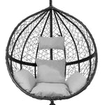 Hanging Rattan Egg Chairs X 2 | Black