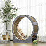 Cat Wheel With Brake, Scratching Pads - Grey | Gray