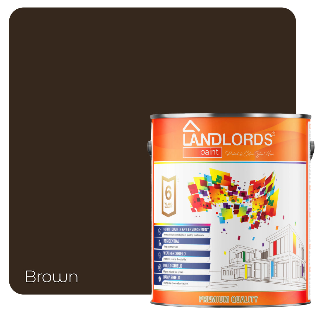 Roof Paint - Durable & Weatherproof Roof Protection | 10l | Brown