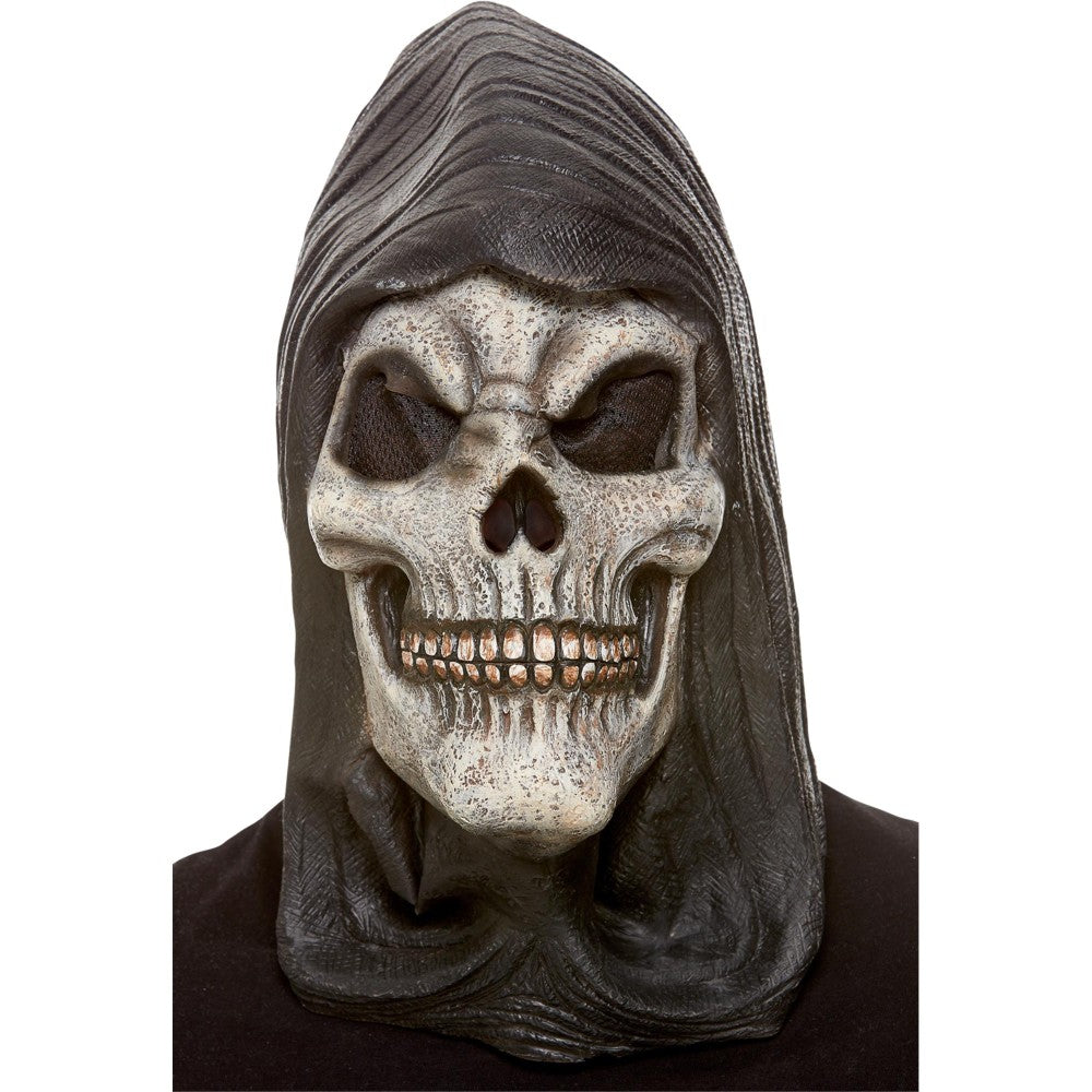 Hooded Skeleton Latex Mask