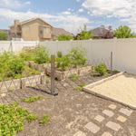 Expanding Trellis Fence Aluminum Movable, Brown