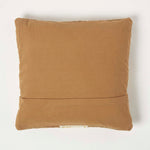 Handwoven Kilim Cushion With Feather Filling | 45cm x 45cm | Brown