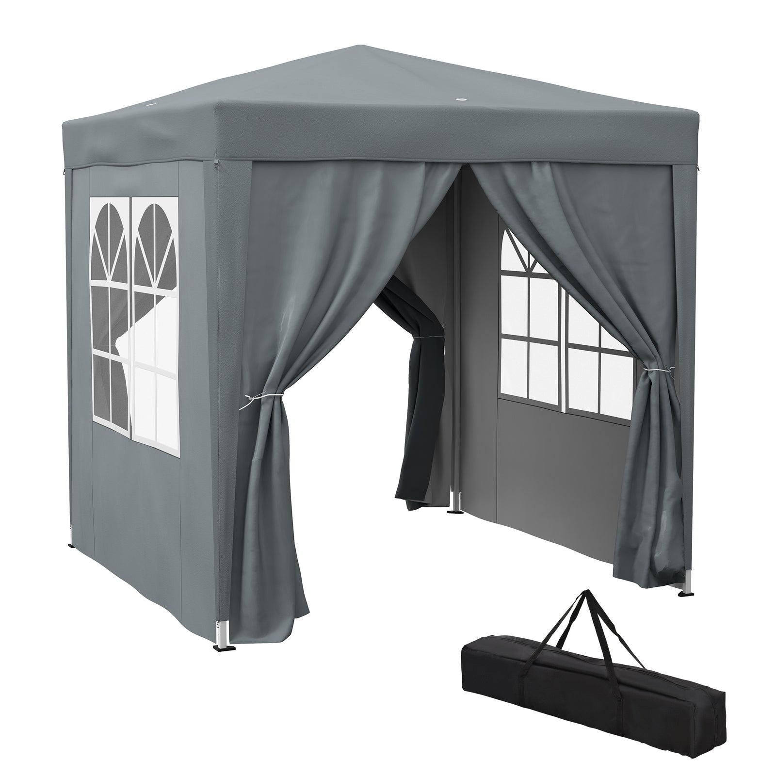 2mx2m Pop Up Gazebo Party Tent Canopy Marquee W/ Storage Bag