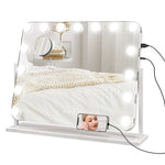 Hollywood Dimmable Makeup Mirror With Magnifier, Usb