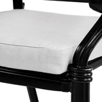 Set Of 2 Outdoor Cast Aluminium Dining Chairs With Cushions