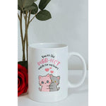 Dyzi You’re The Purr-fect Match Printed Ceramic Mug Valentine’s Day Gift