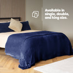 Single Fleece Blanket - Midnight