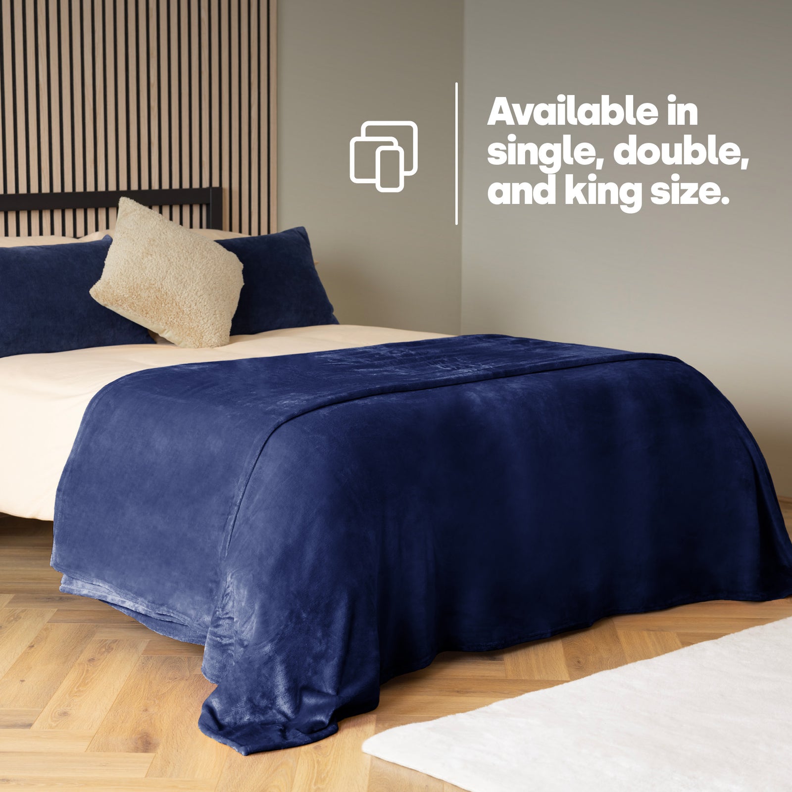 Single Fleece Blanket - Midnight