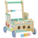 AIYAPLAY Wooden Baby Walker For 1-3 Years, Push Along Walker Toys For 1-3