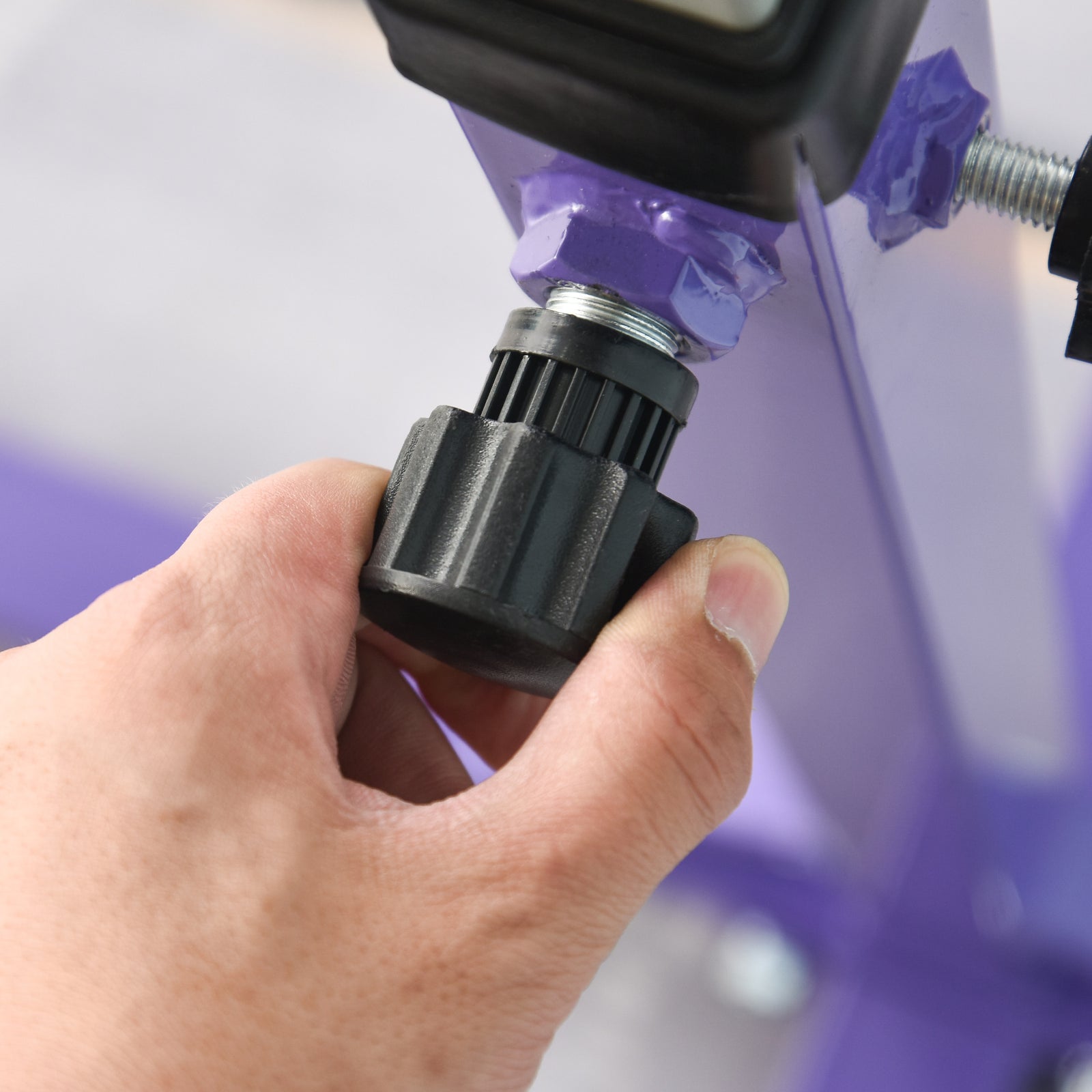 Adjustable Kids Gymnastics Bar Horizontal Training Steel Frame Wood | Purple