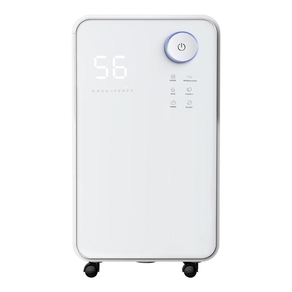 16l/day Smart Dehumidifier With Wi-fi Control, 2l Tank & Timer – Quiet Operation, Led Display,with Wheels Design