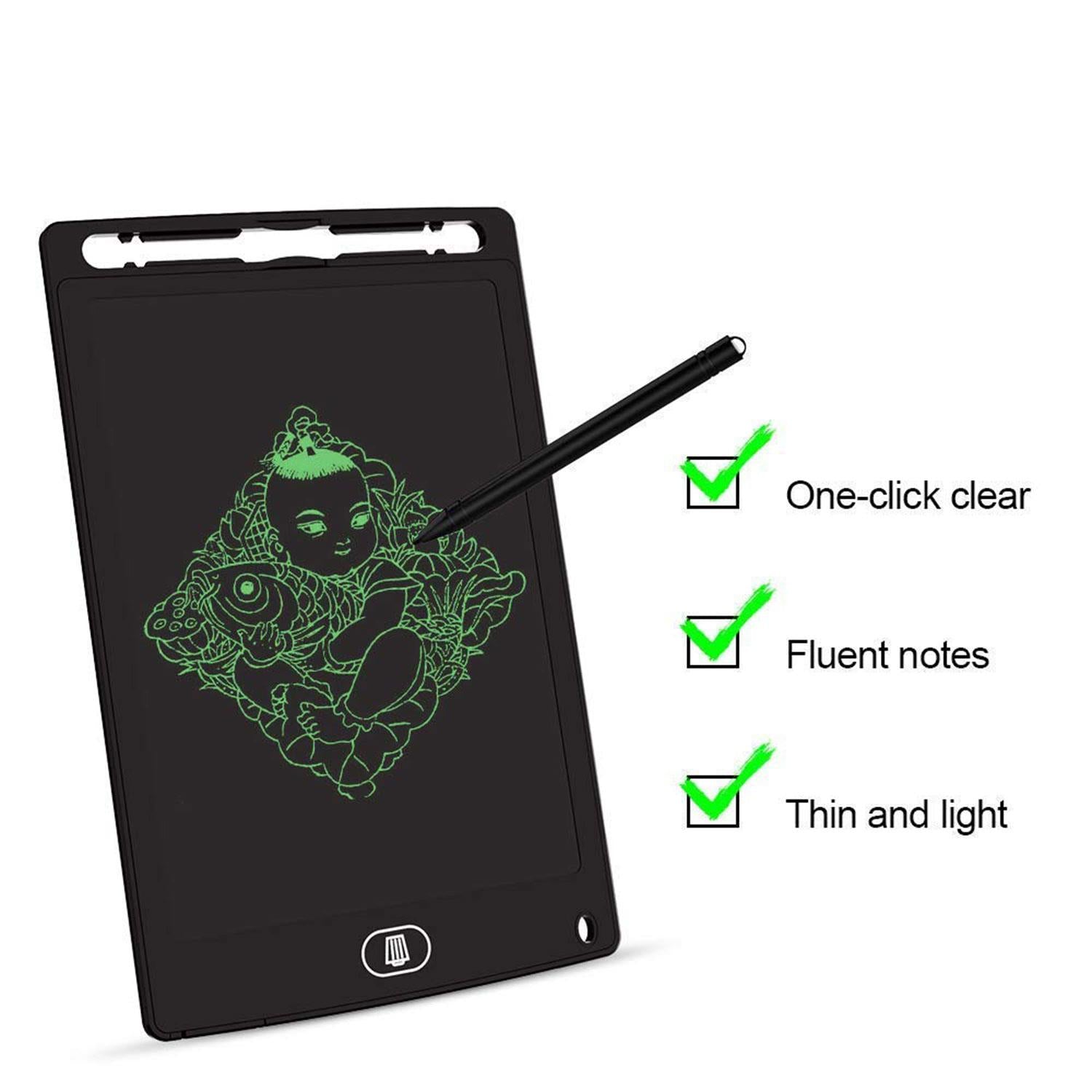 Lcd Writer 8.5 Inch Ultra-bright, Sturdy And Durable Abs, Black