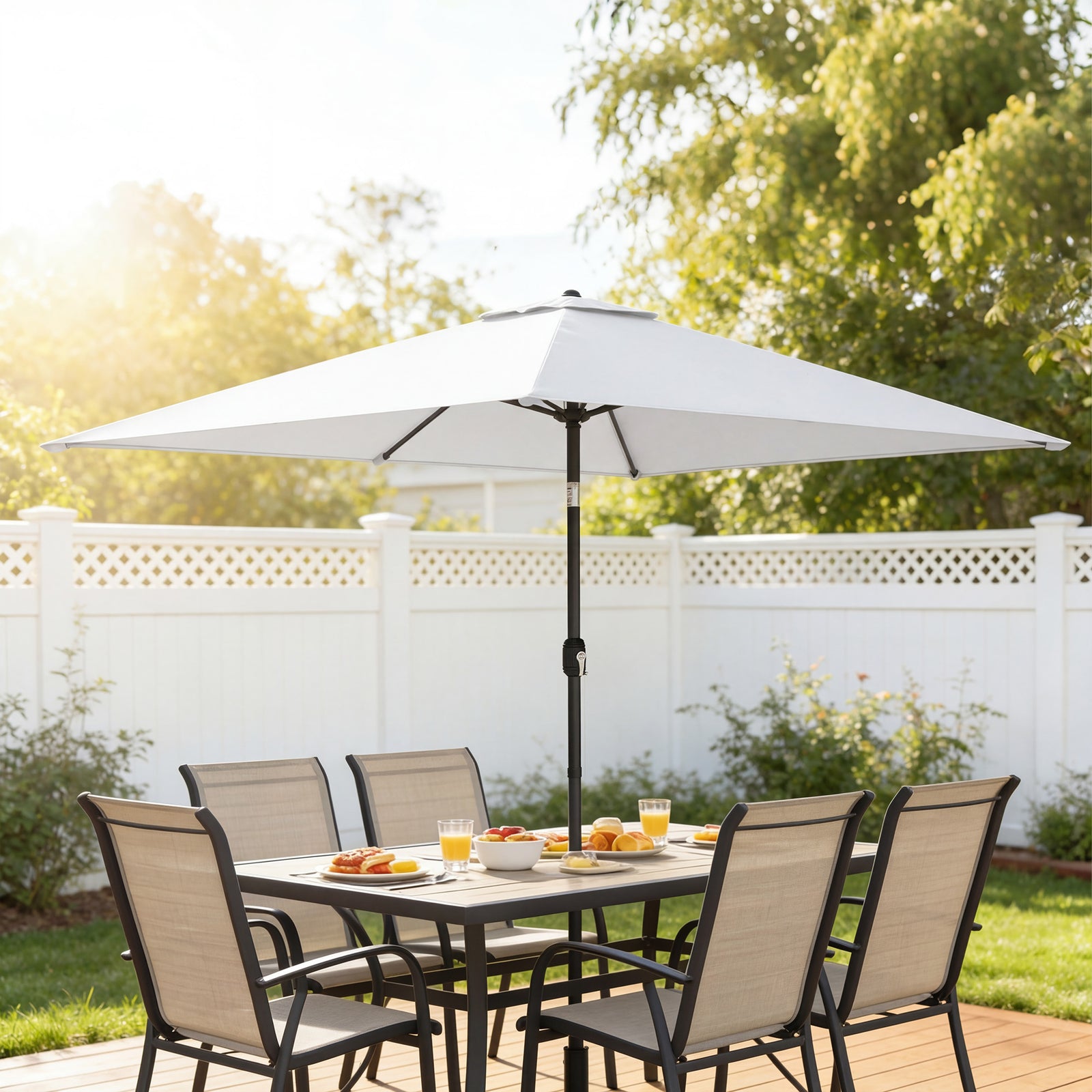 Outsunny Garden Parasol, Outdoor Umbrella With Tilt Function