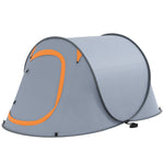 Pop Up 2 Man Tent, 2000mm Waterproof Camping Tent With Bag | Multi Colour