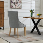 Set Of 2 Ravenna Fabric Dining Chairs | Gray