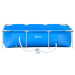 Steel Frame Pool With Filter Pump, Reinforced Sidewalls | Sky Blue