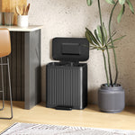 2 X 20l Double Rubbish Bin, Pedal Bin With Rubbish Bags | Black